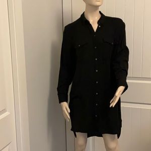 Wilfred Free for Aritzia Women’s Black Wool Blend Shirt Dress Size Large